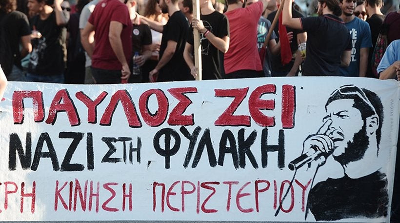 Συλλαλητήριο στο Σύνταγμα στη μνήμη του Παύλου Φύσσα